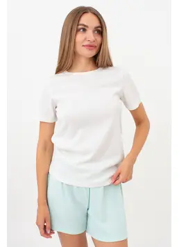 Geripptes T-Shirt RIB 4804/010 (milk)