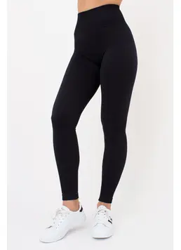 Ribbed Push-up Leggings LEGGINGS RIB (black)