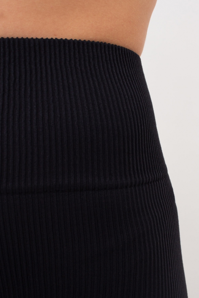 Gerippte Push-up-Leggings LEGGINGS RIB (black)