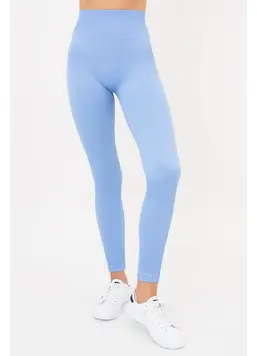 Gerippte Push-up-Leggings LEGGINGS RIB (lacecap hydrangea) Gerippte Push-up-Leggings LEGGINGS RIB (lacecap hydrangea)