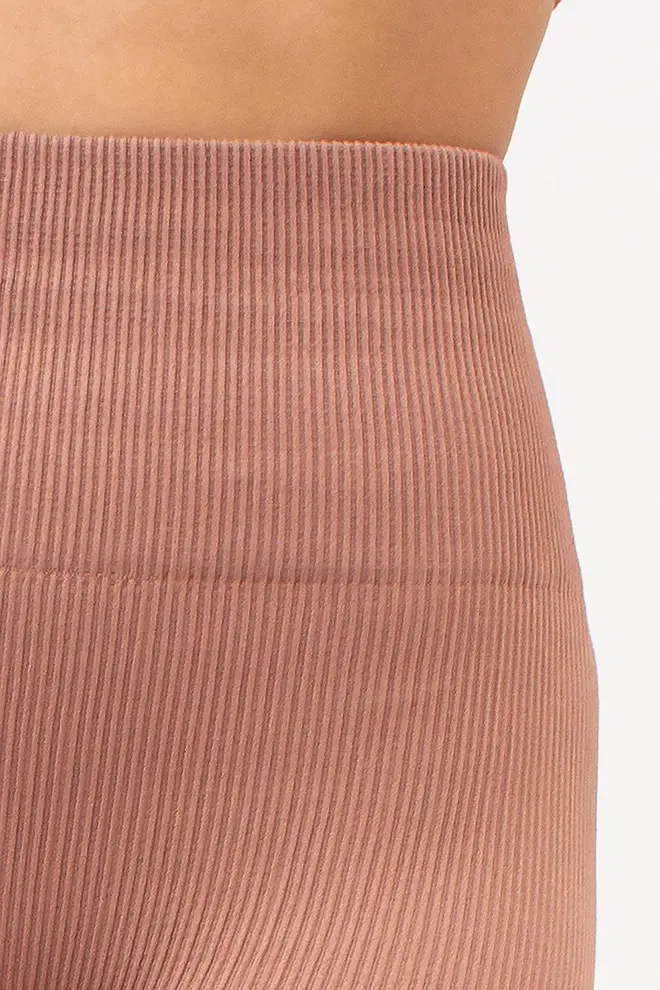 Ribbed Push-up Leggings LEGGINGS RIB (mokko)