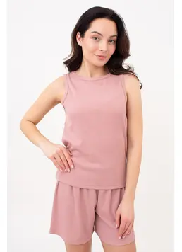 Geripptes Tanktop RIB 3808/010 (dusty rose)