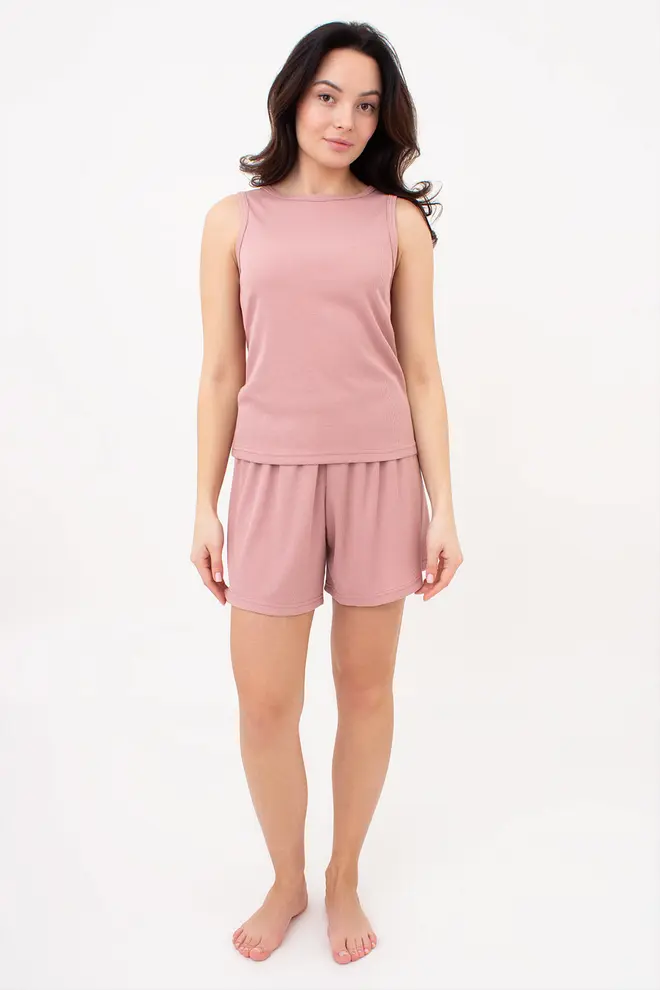 Ribbed Vest Top RIB 3808/010 (dusty rose)