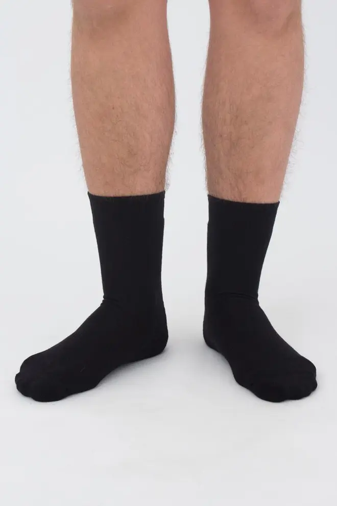 Classic Warm Men’s Socks Ms3 terry classic 003 (black)