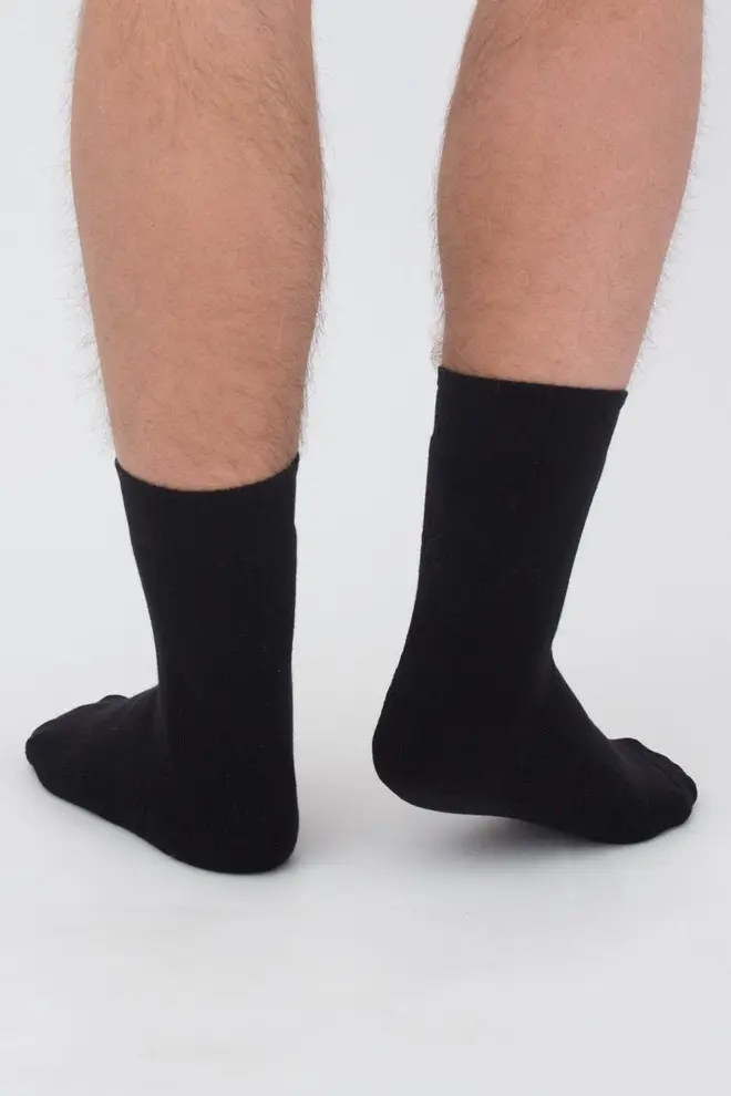 Classic Warm Men’s Socks Ms3 terry classic 003 (black)