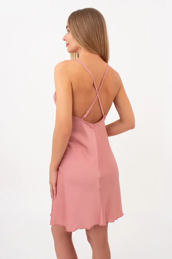 Nachthemd aus Seide HELENA 8011/051 (antique rose)