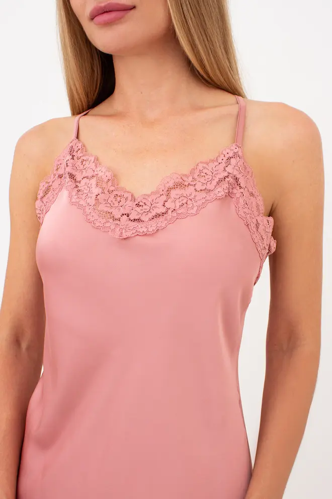 Nachthemd aus Seide HELENA 8011/051 (antique rose)