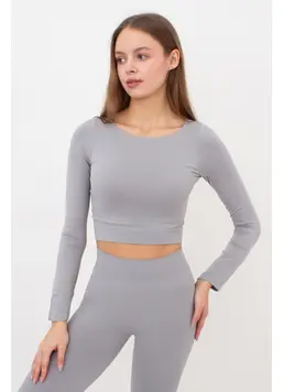 Short Top with Long Sleeves CROP TOP (griffin)