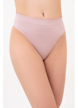 Thong briefs with grainy texture STRING BRIEFS GRAIN (burnished lilac)