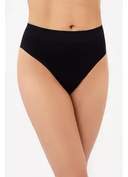 Seamless Brazilian Briefs with Grainy Texture BRASILIAN BRIEFS GRAIN  (black)