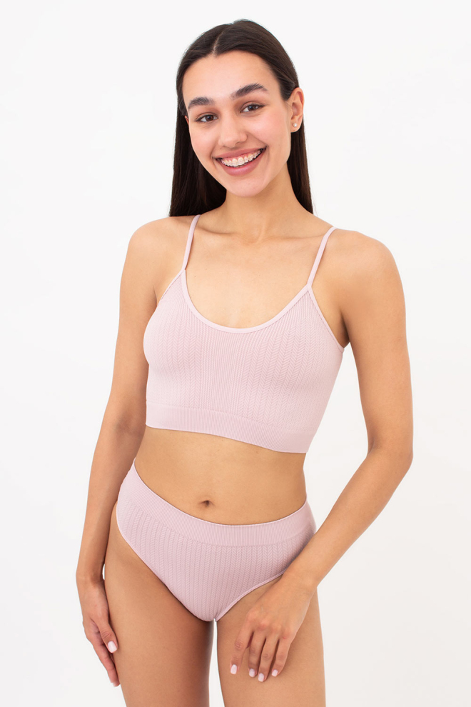 Seamless Brazilian Briefs with Textured Plait Pattern BRASILIAN BRIEFS BRAID (burnished lilac)