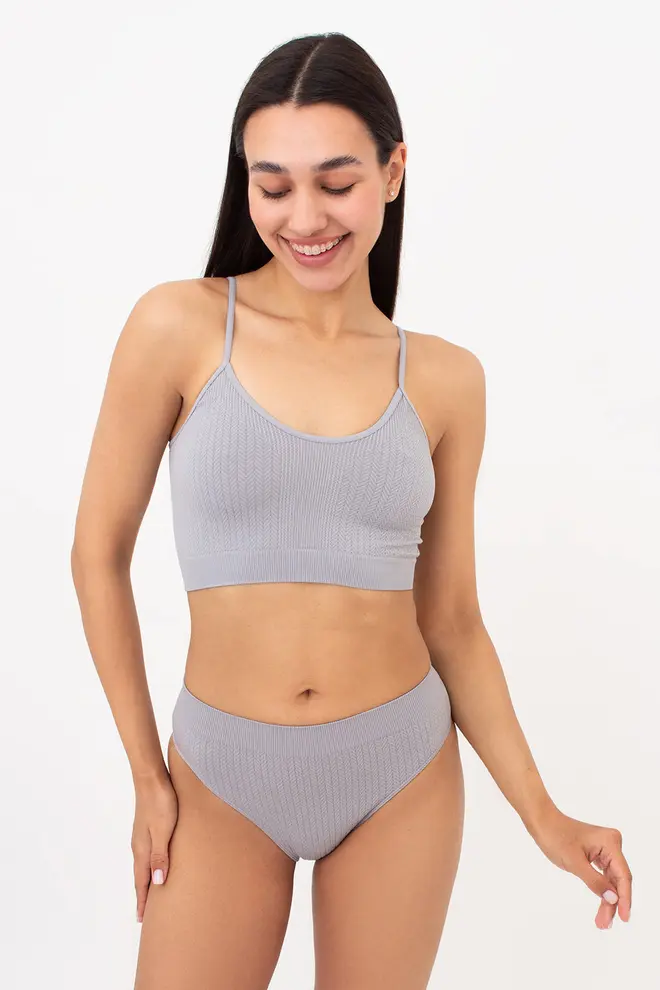 Nahtloser Brazilian Slip mit strukturiertem Zopfmuster BRASILIAN BRIEFS BRAID (griffin)