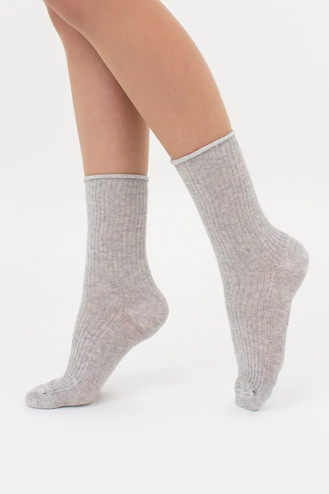 Gerippte Socken WS4 RIB MELANGE (silver melange)