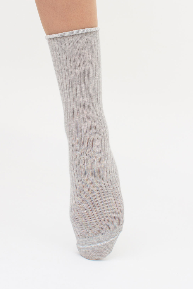 Gerippte Socken WS4 RIB MELANGE (silver melange)