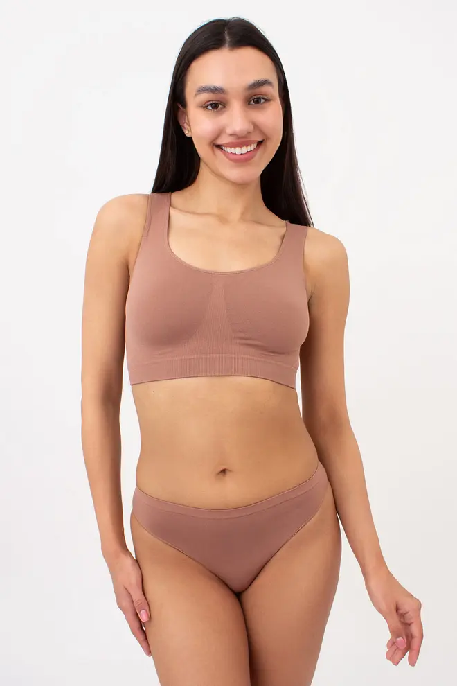 Nahtloser Brazilian Slip BRASILIAN BRIEFS COLOR (mokko)