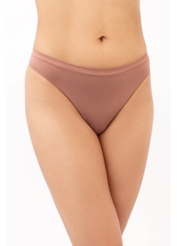 Microfibre G-string STRING BRIEFS COLOR (mokko)