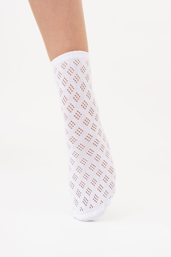 Socken mit Lochmuster WS3 AIR 001 (V1) (bianco)