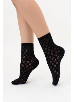 Socken mit Lochmuster WS3 AIR 001 (V1) (nero)